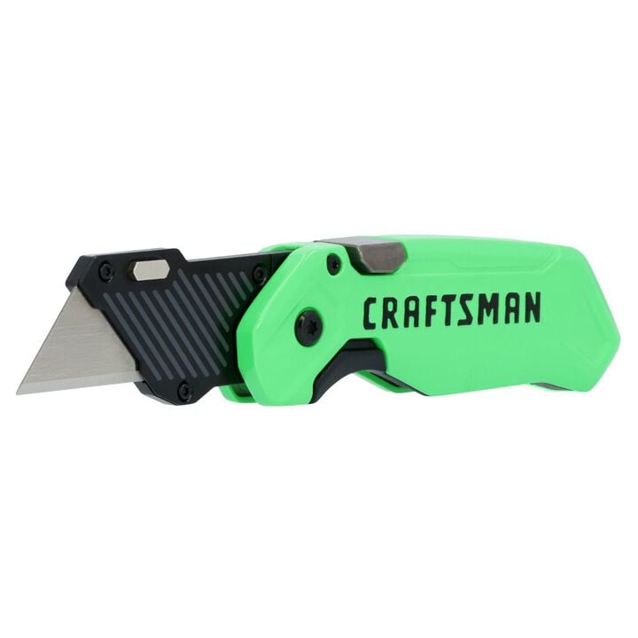 CRAFTSMAN Hi-Vis Folding Utility Knife with 1 Blade Storage, large image number 5
