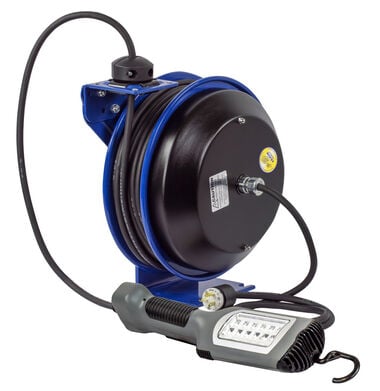 Coxreels Safety System Spring Driven Cord Reel 50' LED Light