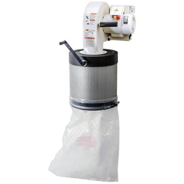 Shop Fox Wall-Mount Dust Collector with Canister Filter