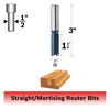 Bosch 7/16in x 1 1/4in Carbide Tipped 2 Flute Straight Bit, small image number 2