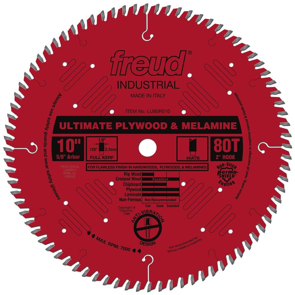 Freud 10in Ultimate Plywood & Melamine Blade with Perma-SHIELD Coating, large image number 1