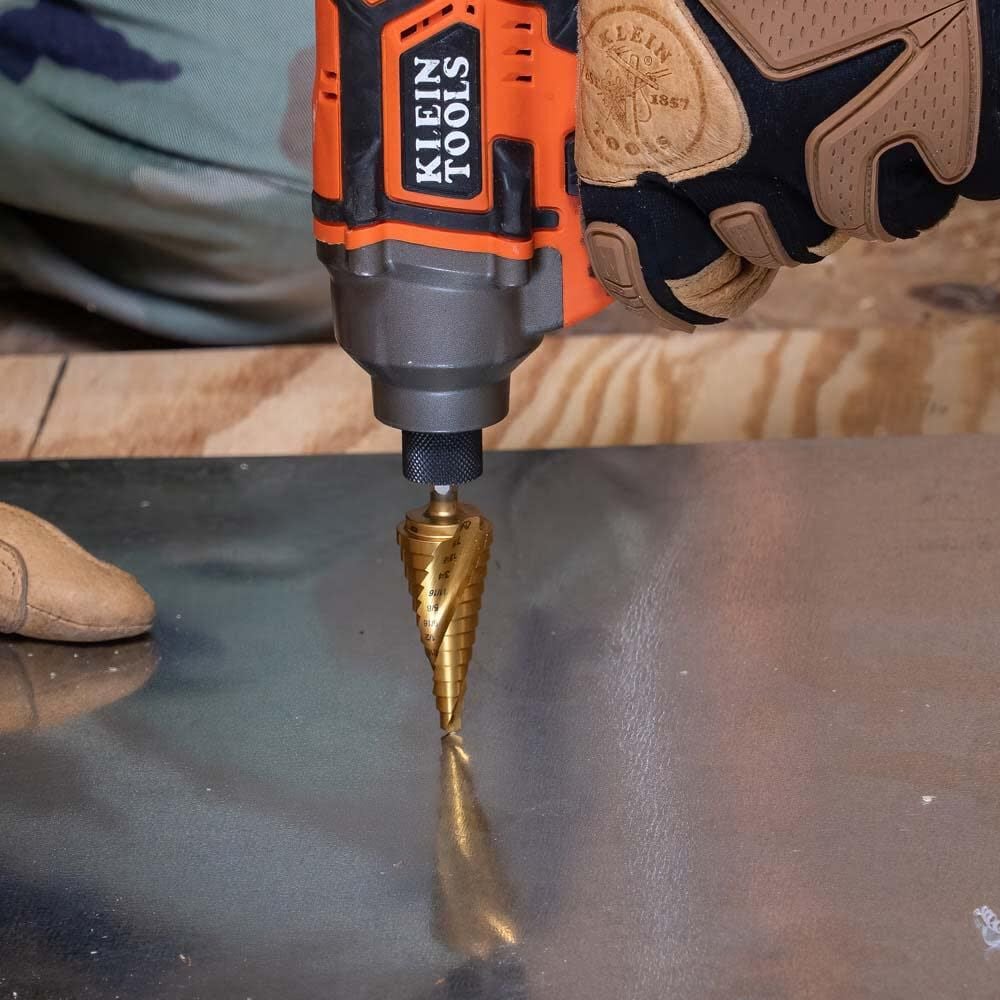 Klein Tools 7/8in to 1 1/8in Step Drill Bit VACO, large image number 12