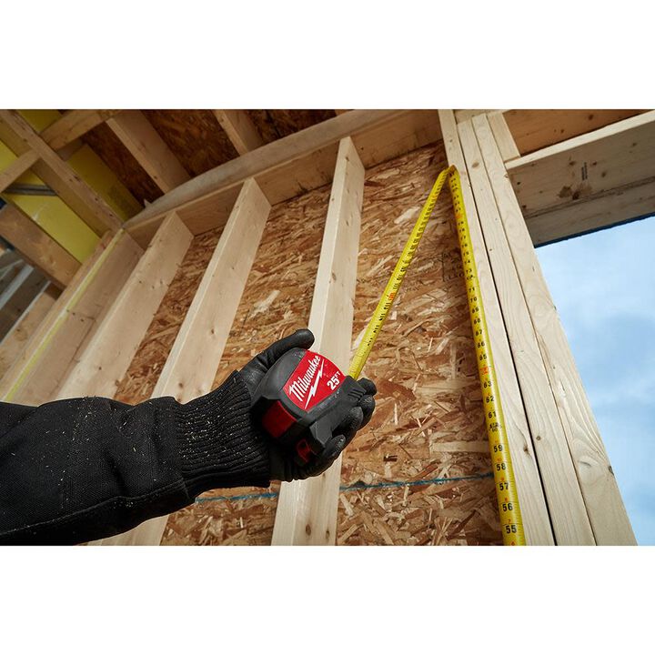 Milwaukee 25Ft Compact Wide Blade Tape Measure, large image number 3