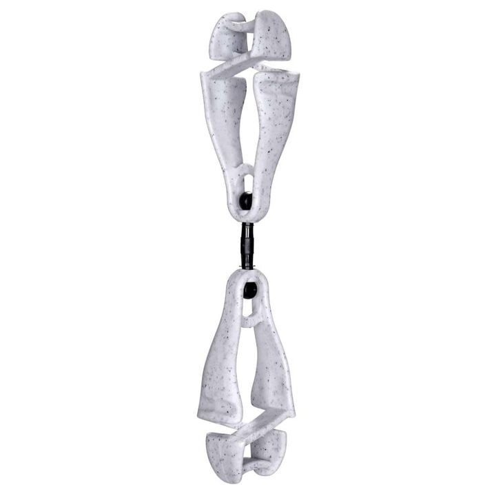 Ergodyne 3420 Swiveling Glove Clip Holder Dual Clips Granite