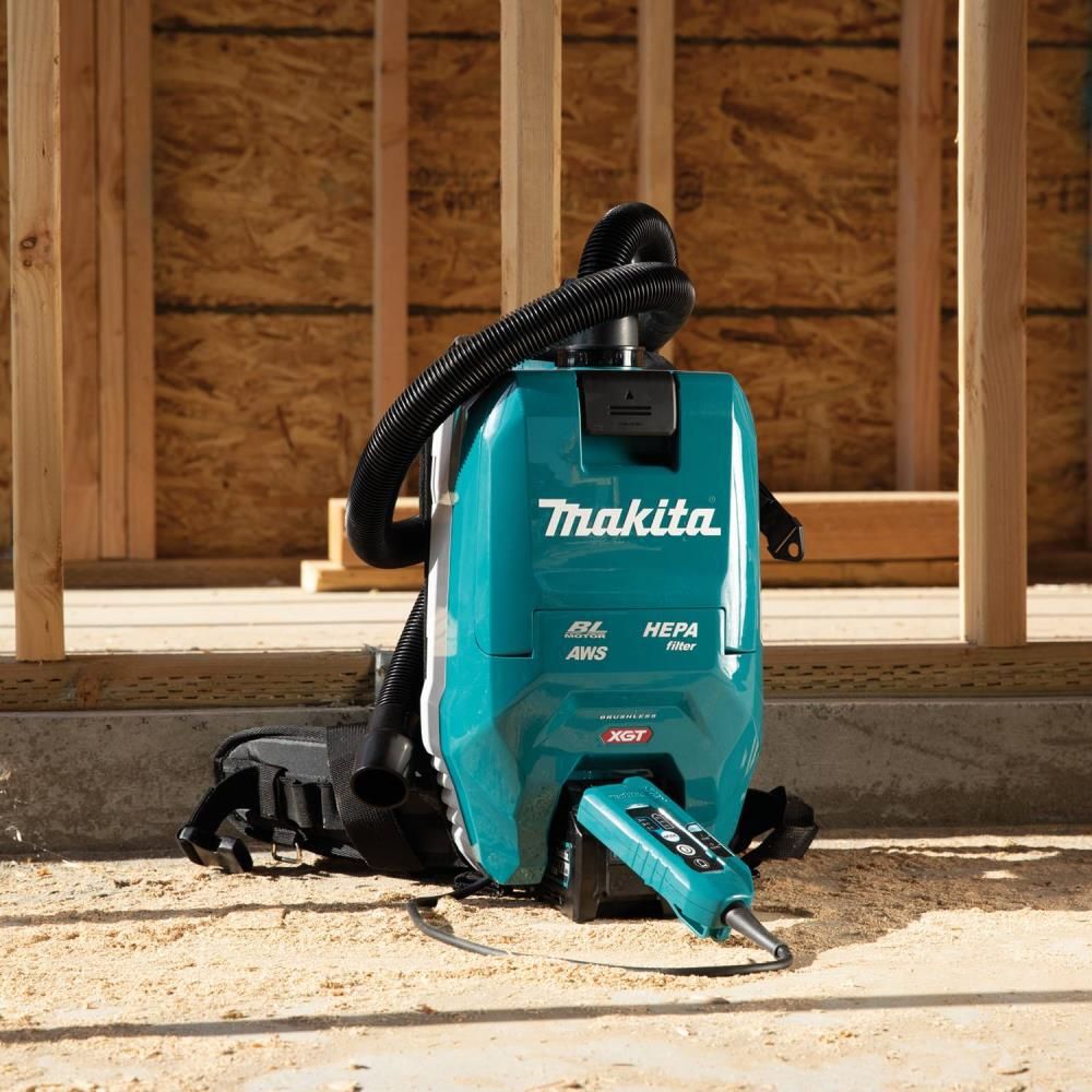 Makita 40V max XGT 1/2 Gallon HEPA Backpack Dry Dust Extractor Kit, large image number 7