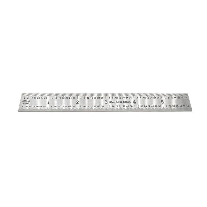 Big Horn 6 Inch Rigid Stainless Steel Full-Flexible Ruler