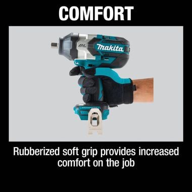 Makita 18V LXT Cordless 1/2 Inch Square Drive Impact Wrench with Detent Anvil (Bare Tool), large image number 12