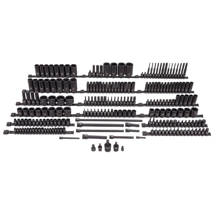 Sunex Master Impact Socket and Bit Socket Set Black 222 Pieces, large image number 1