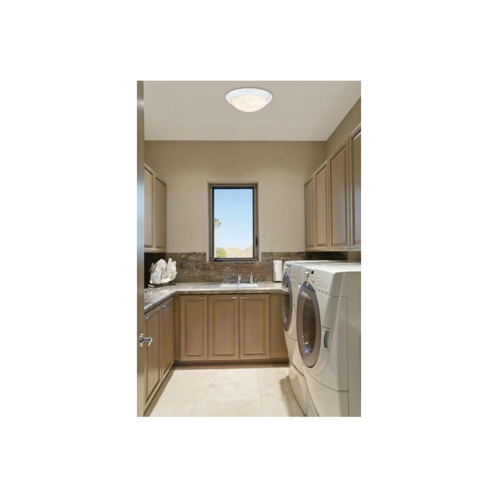 Westinghouse 11in White LED Flush Mount Ceiling Light Fixture, large image number 4