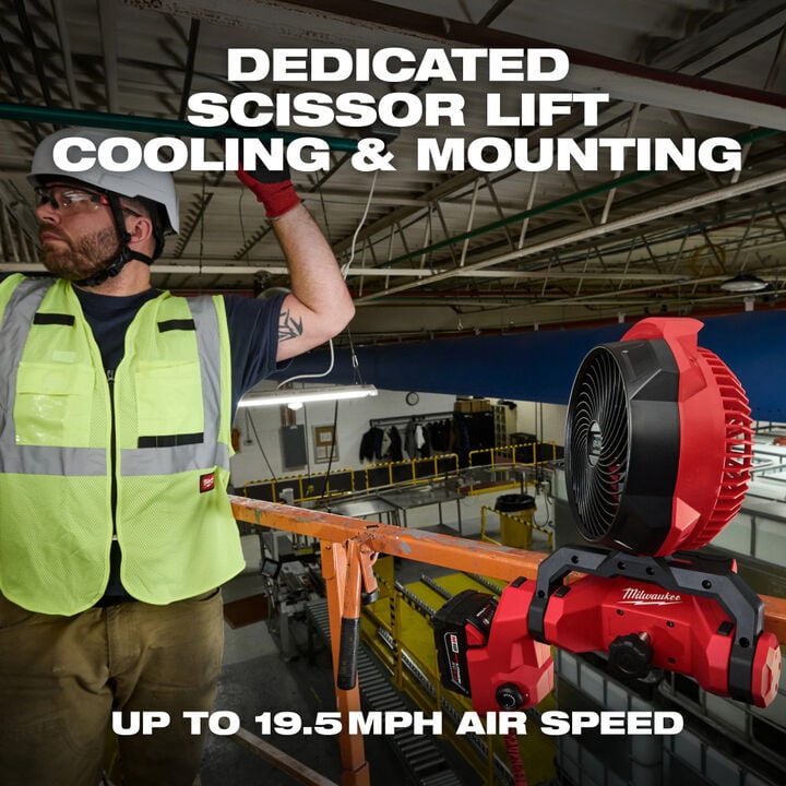 Milwaukee M18 7 inch 750 CFM Variable Speed Brushless Scissor Lift Fan (Bare Tool), large image number 3
