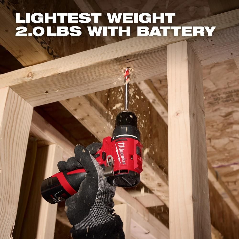 Milwaukee M12 Subcompact Brushless 3/8 Inch Drill/Driver Kit, large image number 7