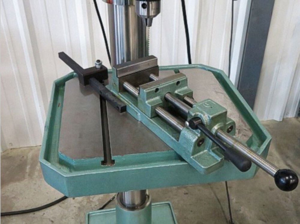 Jet drill cheap press vise