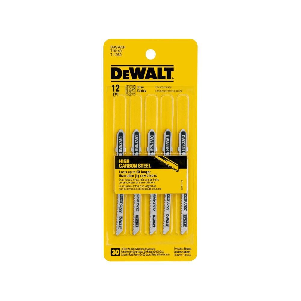 DEWALT 3 In. 12 TPI T-shank Trim Coping Jig Saw Blade, large image number 3