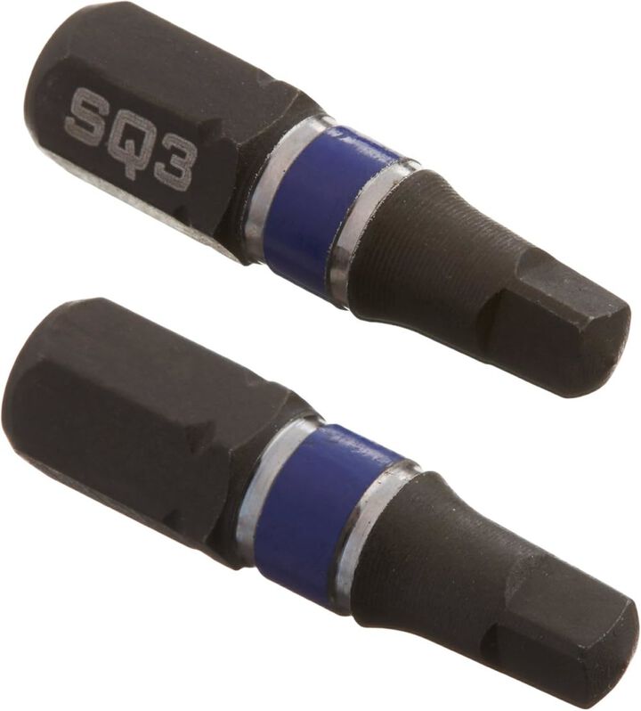 Irwin #3 Square Recess Torsion 1 Inch Insert Bit, large image number 1