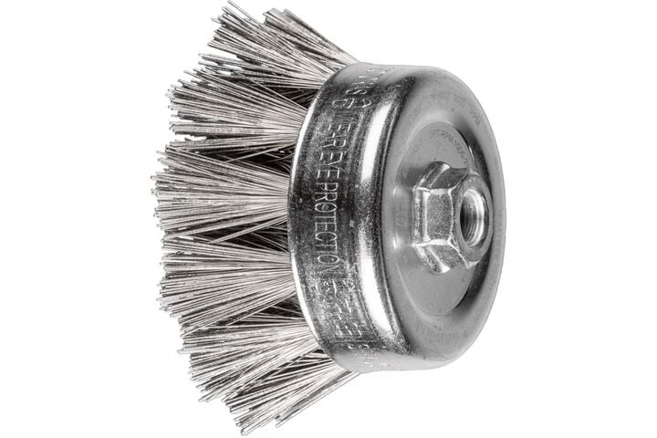 Pferd Diamond Coated Wire Cup Brush 4 Inch Diameter 270 Grit 5/8-11 Inch Thread
