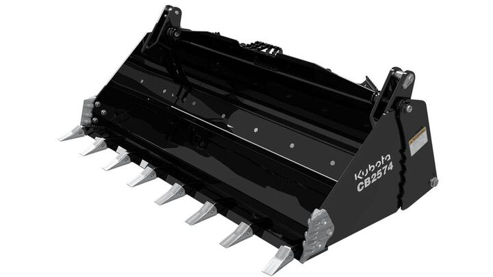 Land Pride 74 Inch 4-in-1 Combination Skid Steer Bucket for Kubota Loaders, large image number 0