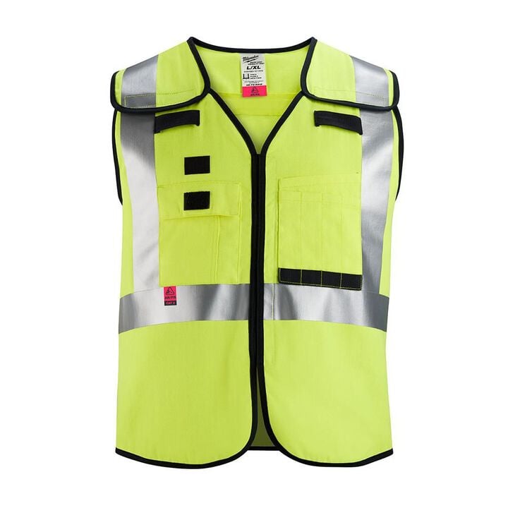 Milwaukee High Vis Safety Vest Yellow Class 2 Breakaway AR/FR Cat 1 S/M