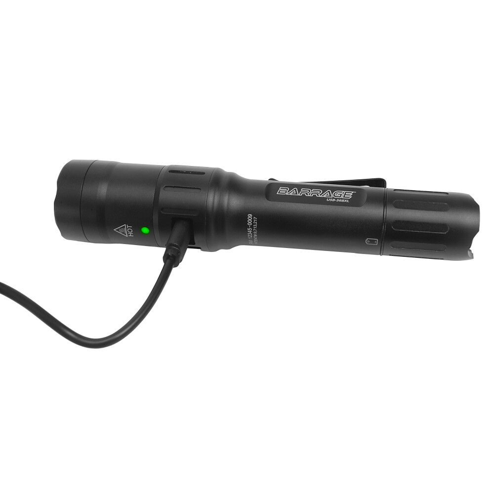 Nightstick Barrage USB Rechargeable Tactical Flashlight with Red and Green Floodlight, large image number 4