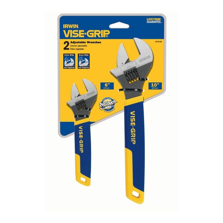 Irwin Vise-Grip Adjustable Wrench Set, 2 Pieces, large image number 5