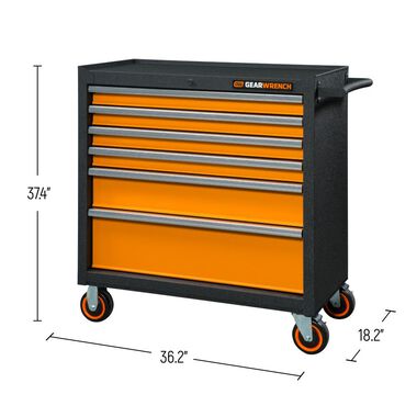 GEARWRENCH GSX Series Rolling Tool Cabinet 36in 6 Drawer, large image number 7