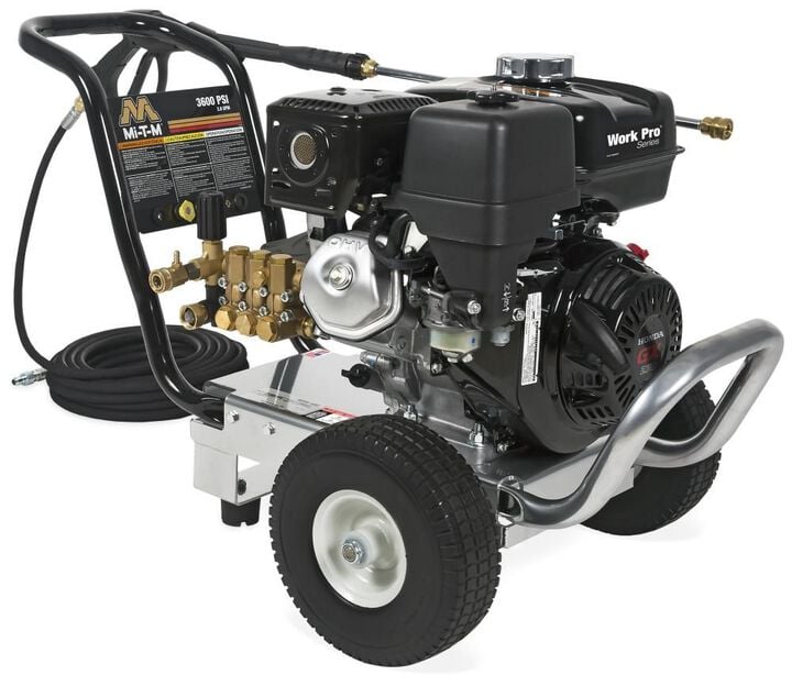 Mi T M Work Pro 3600 PSI 2.8 GPM Gas Powered Cold Water Pressure Washer with 3 Spray Tips