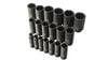 Sunex 1/2 In. Drive SAE Deep Impact Socket Set 19 pc., small