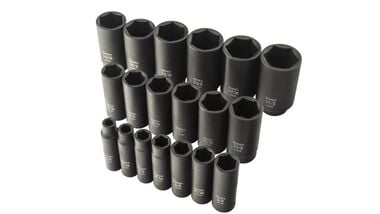 Sunex 1/2 In. Drive SAE Deep Impact Socket Set 19 pc., large image number 4
