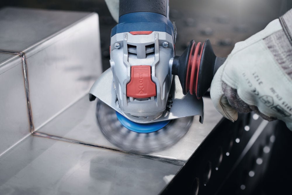 Bosch 5 Inch X-LOCK Variable Speed Angle Grinder with Paddle Switch Reconditioned, large image number 5