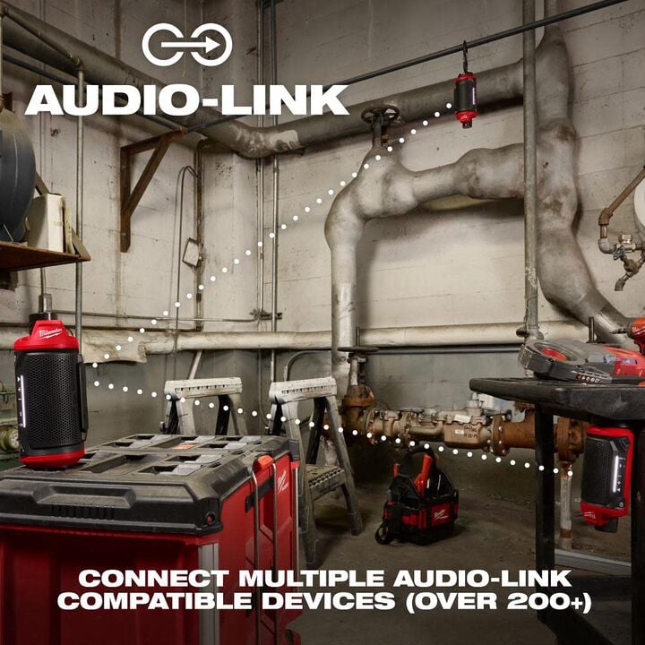 Milwaukee M12 Bluetooth Jobsite Speaker with PACKOUT Compatibility, large image number 8