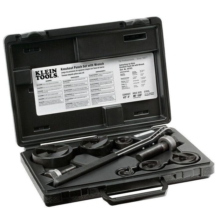 Klein Tools Knockout Punch Set with Wrench