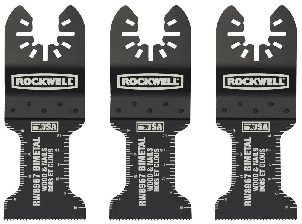 Rockwell 3-Pack Bi-Metal Oscillating Tool Blades, large image number 1