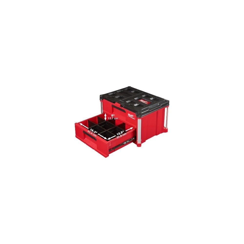 Milwaukee M18 Wrench Kit, 31-Piece Socket Set , 2-Drawer Tool Box Bundle, large image number 7
