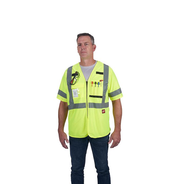 Milwaukee Class 3 High Visibility Safety Vest, large image number 3