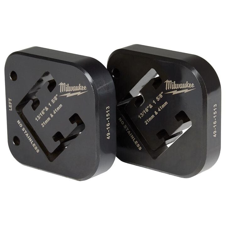 Milwaukee 13/16 Inch & 1-5/8 Inch x 1-5/8 Inch Combination Strut Shearing Dies
