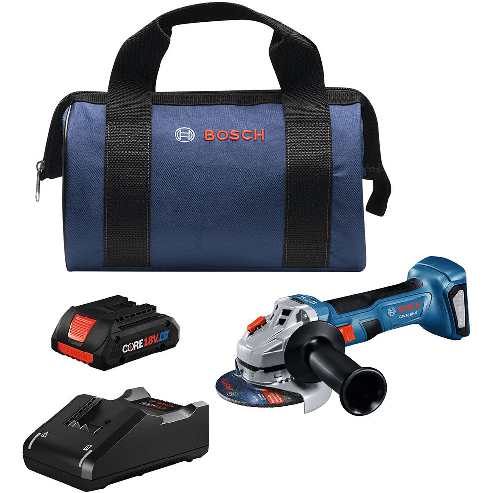 Bosch 18V Angle Grinder Kit 4 1/2in - GWS18V-8B15