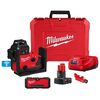 Milwaukee M12 Green 360 3-Plane Laser with Automatic Alignment & Receiver, small image number 1