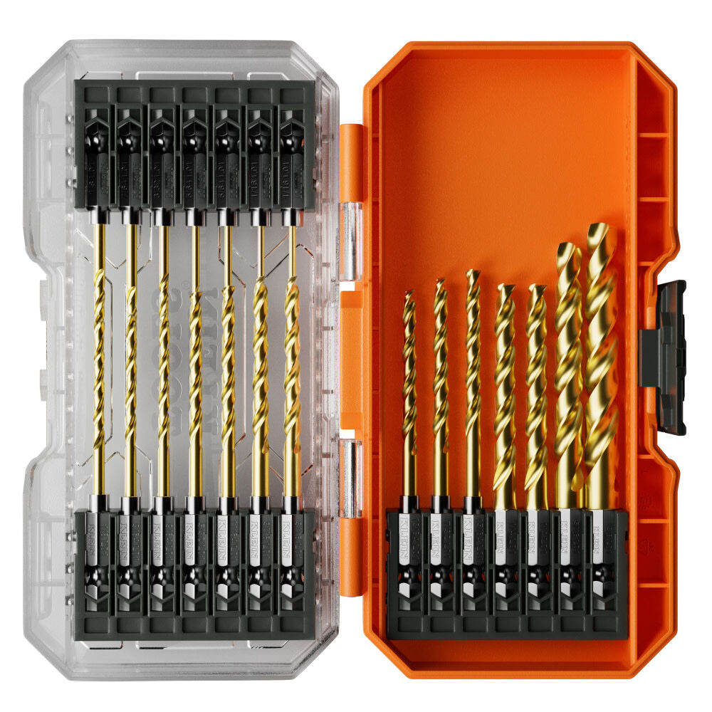 Klein Tools Titanium Drill Bit Set 21 Piece & Low Profile 1.50 Diopter Bifocal Safety Glasses Bundle, large image number 3
