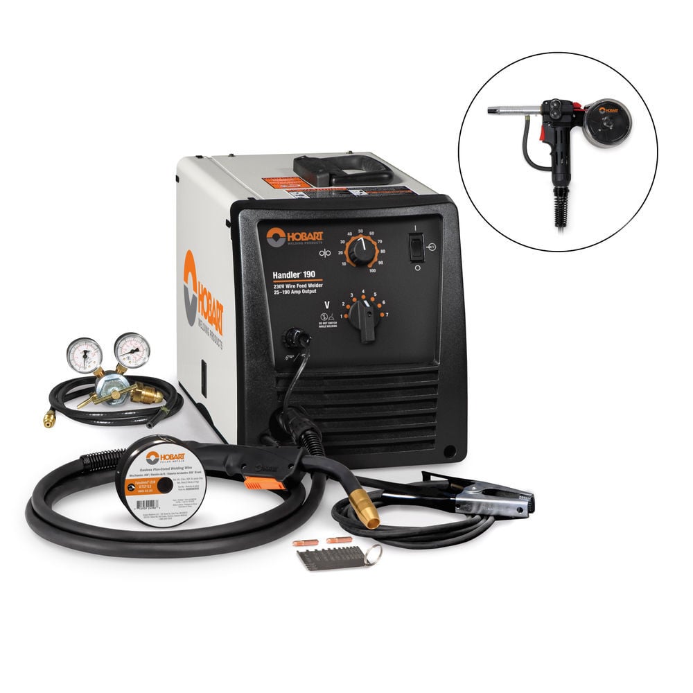 Hobart Handler 190 MIG Welder 230VAC 60Hz with SpoolRunner 100, large image number 1