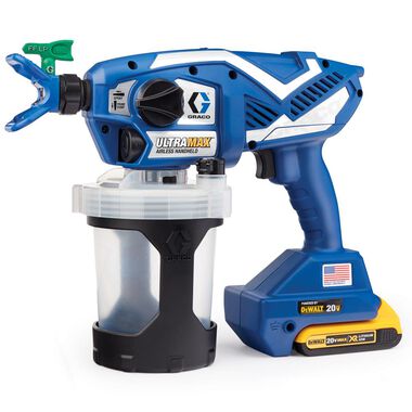 Graco ULTRA MAX Handheld Cordless Paint Sprayer with 20V MAX DeWalt Battery, large image number 0