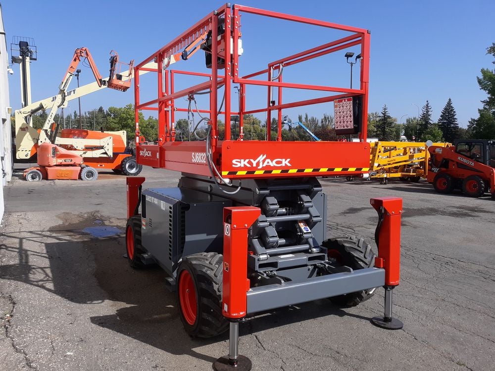 Skyjack Scissor Lift 32' Maximum Platform Height 68in Width Rough Terrain, large image number 10