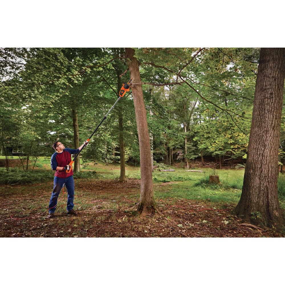 Black and Decker 10inch 2 in 1 Pole Chainsaw 8 Amp BECSP601 from Black and Decker Acme Tools