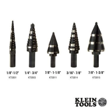 Klein Tools Step Drill Bit #3 Double-Fluted, large image number 2