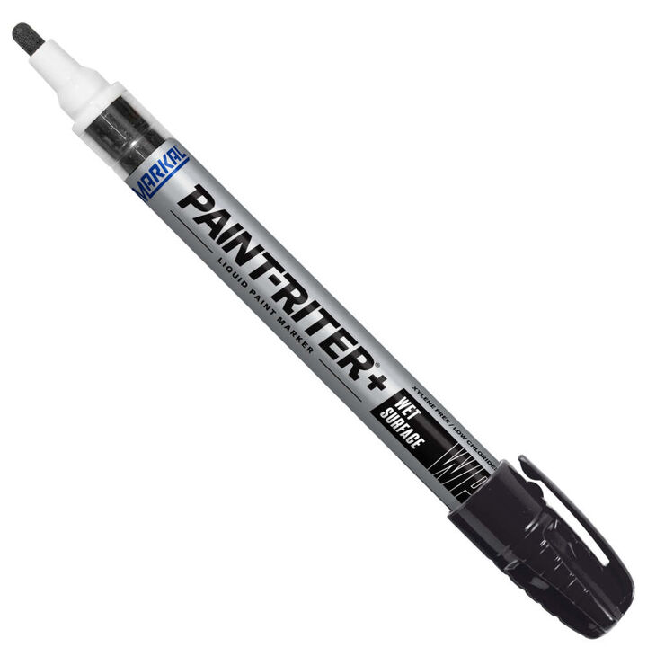 Markal Paint-Riter+ Wet Surface Liquid Paint Marker, Black