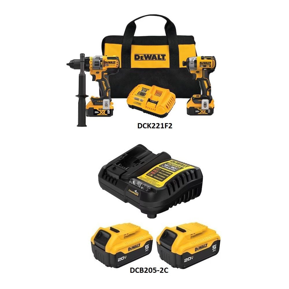 DEWALT 12V MAX Cordless Drill & Driver Combo Kit & Starter Kit Bundle, large image number 2