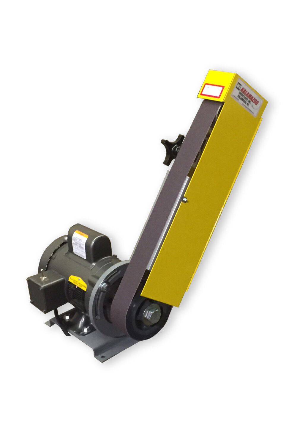 Industrial belt shop sander for metal
