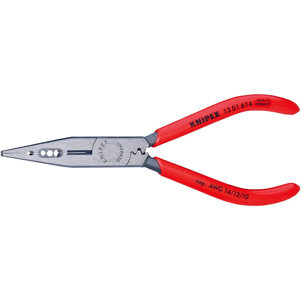 Knipex Electrician Pliers Plastic Handle 6.25in - 13 01 614 SBA