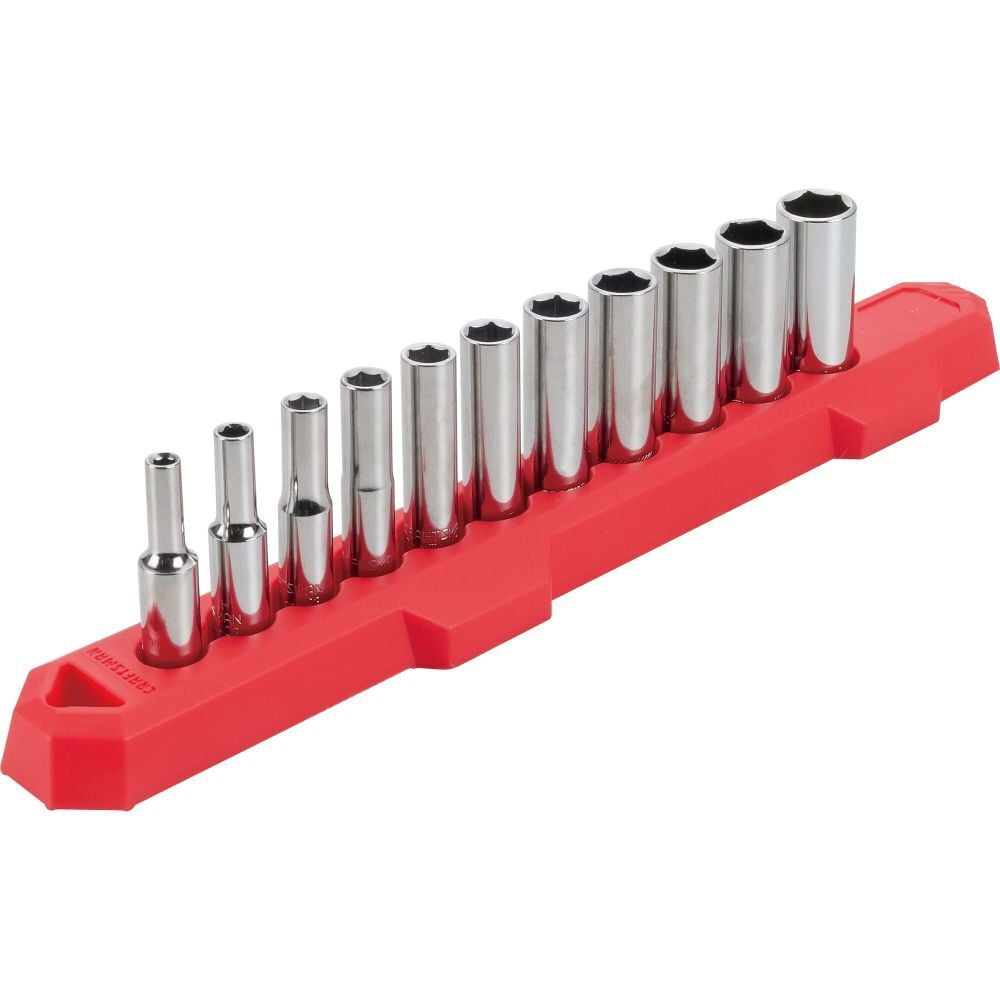 CRAFTSMAN 1/4-in Drive Metric 6 Point Deep Socket Set, 11pc – CMMT12051