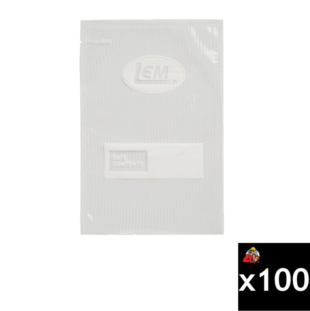 LEM MaxVac 8 x 12 Inch Quart Vacuum Sealer Bags, 100 Pieces, large image number 1