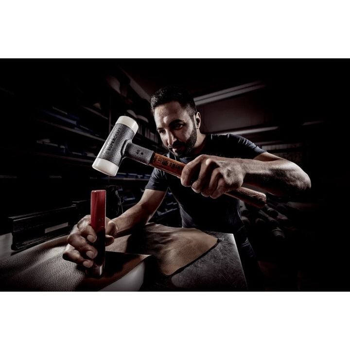 Halder Inc Supercraft D50 mm Nylon Head Soft-Face Mallet with Hickory Handle, large image number 3