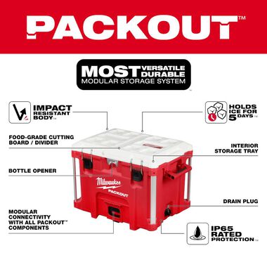 Milwaukee PACKOUT XL Cooler 40qt, large image number 1
